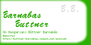barnabas buttner business card