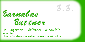 barnabas buttner business card